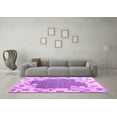 thumbnail image 3 of Ahgly Company Indoor Round Abstract Purple Contemporary Area Rugs, 4' Round, 3 of 4
