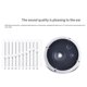 thumbnail image 2 of 600 Altavoces de techo impermeables para exteriores de 2 vías 60w Hogar Baño Coche Barco Yate Casa Frecuencia completa, 2 of 5