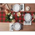 thumbnail image 4 of Christmas Elk Wearing Red Scarf Linen Table Runners Kitchen Dining Table Decor Reusable Dining Table Runner Christmas Decoration, 4 of 4
