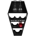thumbnail image 2 of Gothic Vampire Black Coffin Casket Wine Glasses Bottles Rack Shelf Holder Stand, 2 of 7