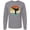 Athletic Heather, variant on Inktastic Karate Martial Arts Silhouette Long Sleeve T-Shirt