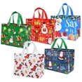 thumbnail image 4 of Bolsa de regalo de Navidad, Papá Noel, muñeco de nieve, bolsa de embalaje para regalo de dulces, 2024, decoración para el hogar, fiesta de Navidad, Navidad Noel 2025, Año Nuevo, 4 of 5