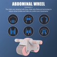 thumbnail image 2 of MesaSe Roue AB Automatique Portable Double Roue à Rouleau AB avec Genouillères Noyau Réutilisable Entraînement de Force (Rose), 2 of 7