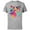 Athletic Heather, variant on Disney Princess Jasmine Aurora and Tiana Strong at Heart - Short Sleeve Cotton T-Shirt for Adults - Customized-Black