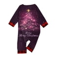 thumbnail image 5 of Onlypjs Family Matching Christmas Pajamas Set for Men, Women and Couples – Purple Sparkling Tree Design Tops with Red Plaid Pants, 5 of 5