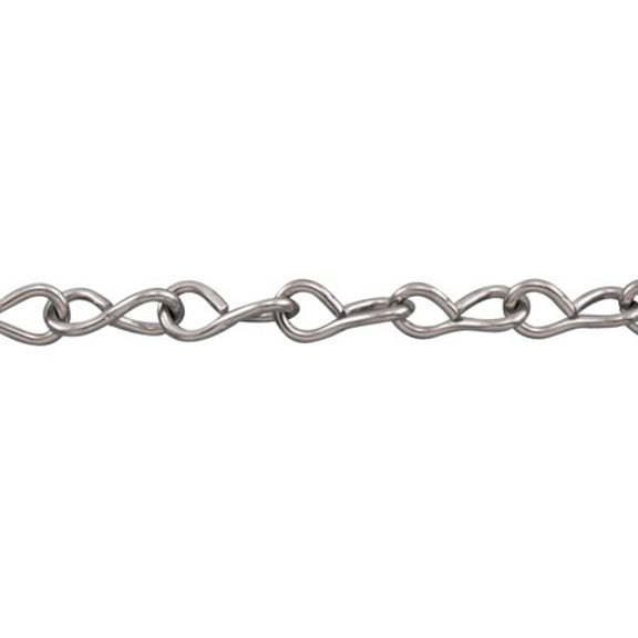100 FEET - STAINLESS STEEL SINGLE JACK CHAIN 304/302L (S9) 2.0MM (S0621-0002)