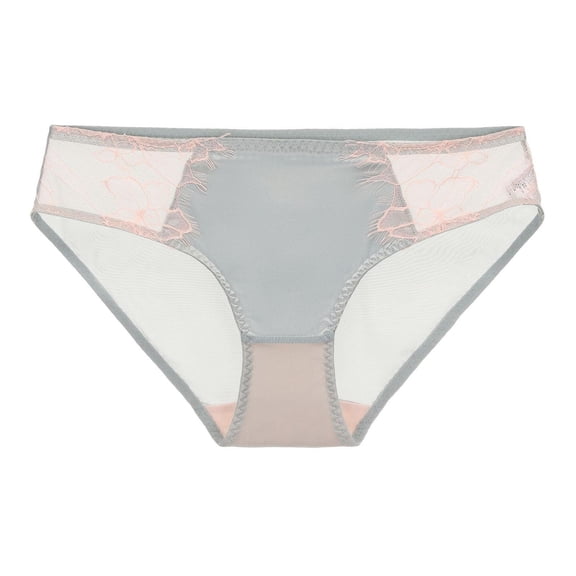 VONCOS Womens Bikini Underwear with Floral Lace - Soft Stretch Breathable Panties for Everyday Comfort, Green,Size XL