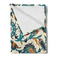thumbnail image 2 of Orient Soft Flannel Fleece Throw Blanket, Traditional Middle East Floral Classic Bohemian Antique Persian Culture Pattern, Cozy Plush for Indoor and Outdoor Use, 60" x 80", Multicolor, by Ambesonne, 2 of 5