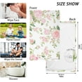 thumbnail image 3 of Dreamtimes Pink Rose Flower Floral Cotton Towels Set 2 Pcs Absorbent Hand Towel Face Towels Kitchen Towels Bath Towels for Bathroom Laundry Room Kitchen 16 x 28 Inches, 3 of 7