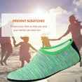 thumbnail image 5 of FIEWESEY Men Women Kids Water Shoes Barefoot Quick-Dry Beach Socks Yoga Swim Sports Exercise Socks For Swim Surfing Snorkeling Yoga Exercise (XL,Stripe Green), 5 of 5