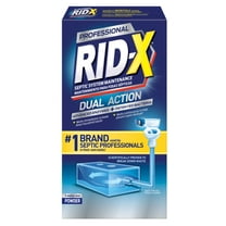Rid-X Professional Septic Tank Treatment Powder, Dual Action, 1 Month Supply