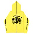 thumbnail image 1 of Sudadera con esternón oscuro europeo y americano para hombre y mujer, sudaderas con capucha góticas para pareja, sudadera de Cremallera larga de talla grande Harajuku 2023, 1 of 5
