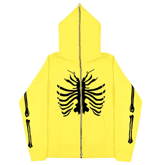 Sudadera con esternón oscuro europeo y americano para hombre y mujer, sudaderas con capucha góticas para pareja, sudadera de Cremallera larga de talla grande Harajuku 2023