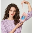 thumbnail image 6 of MINKUROW Crossbody Bags for Women,Pu Leather Cell Phone Bag,Small Cross Body Shoulder Bag with Shoulder & Wrist Strap Fits Phone Under 6.7 Inch Pink, 6 of 6