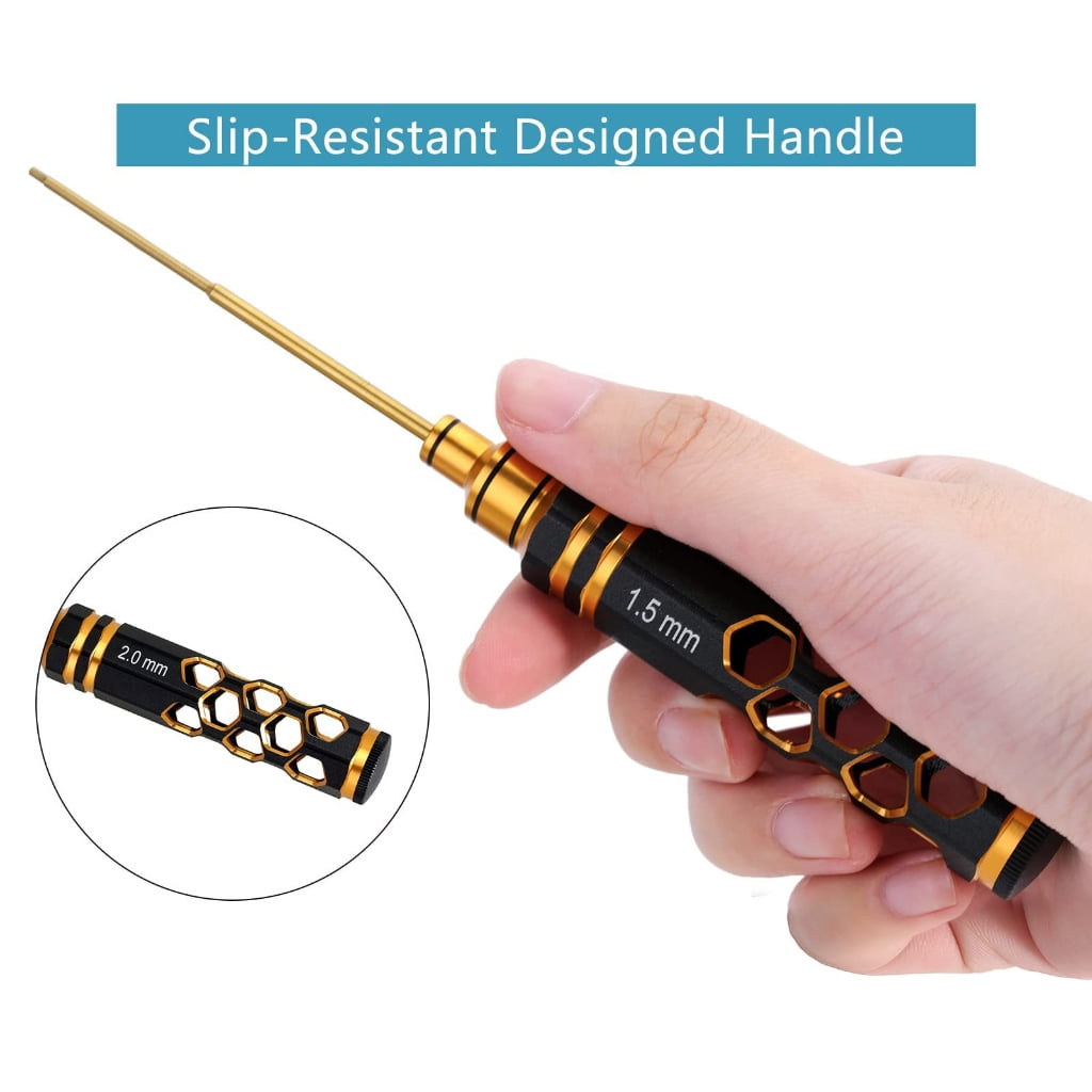 4 Piece Hex Key Screwdriver Set Lightweight Repair Tool for Remote Control Car