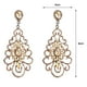 thumbnail image 2 of Pendientes De Cristal Diseño Ahuecado Pendientes De Diamantes De Imitación Accesorios De Boda Nupcial Advancent AP007239-01, 2 of 4