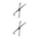 thumbnail image 2 of Speravity Herramientas de reparación de automóviles profesionales plateadas, resistentes, duraderas y eficientes, y llaves de desmontaje plateado 2piezas, 2 of 6