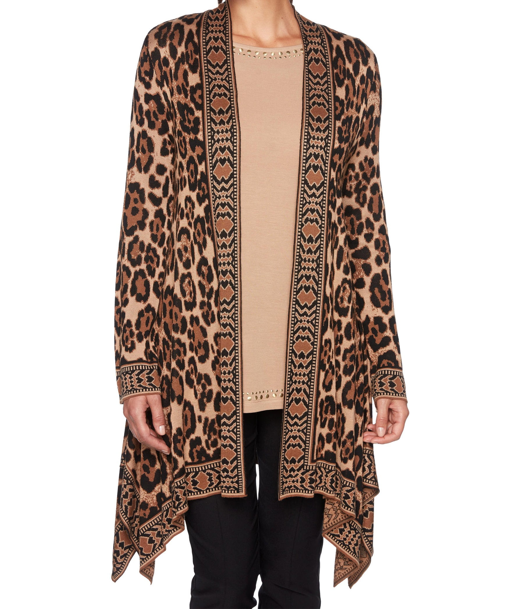 leopard print cardigan walmart