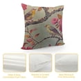 thumbnail image 4 of SHANXI Throw Pillow Case Cover and Romantic Floral - Soft Linen Pillow Case for Decorative Bedroom/Livingroom/Sofa/Farm House - Couch Pillow Cushion Covers 24x24in, 4 of 5
