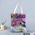 thumbnail image 2 of Richie Rich Bolso de tela con estampado de lienzo para mujer, bolsa de compras reutilizable y estética, con cremallera interior, regalo para mujer,40*45cm., 2 of 6