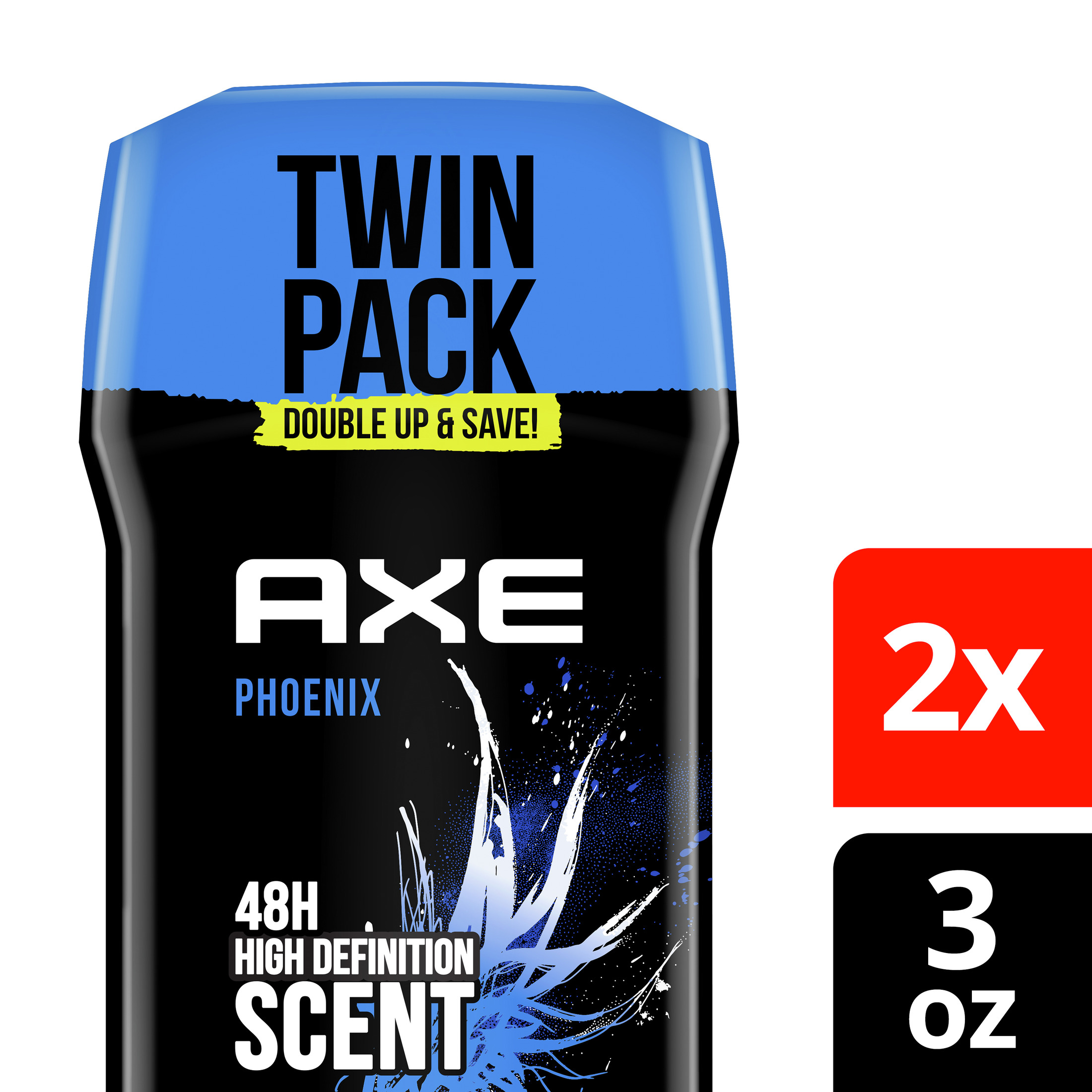 Axe Phoenix Long Lasting Deodorant Stick Twin Pack, Crushed Mint and Rosemary, 3 oz - image 3 of 11