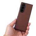 thumbnail image 3 of Allytechgrou Slim Case for Samsung Galaxy Z Fold 7, PU Leather Shockproof Anti-Slip Scratch Resistant Bumper Rugged Phone Case Cover for Galaxy Z Fold7, Brown, 3 of 10