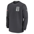 thumbnail image 2 of Men's Nike Anthracite New York Giants Salute To Service Edge Lockup Long Sleeve T-Shirt, 2 of 3