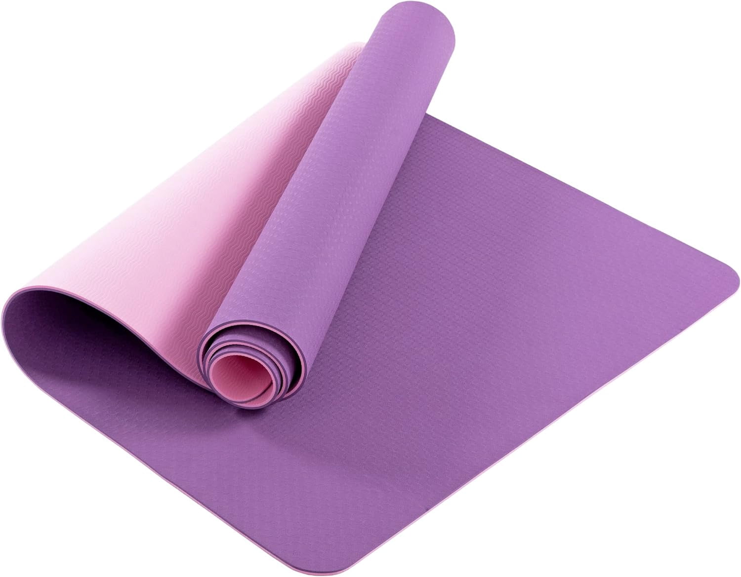 UMINEUX Extra Wide Yoga Mat 1/4" Thickness TPE Yoga Mats Non Slip, Purple
