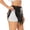 White, variant on Dapper Cat in Sunglasses Print Women's Sports Shorts with Drawstring Elastic Waistband for Running, Yoga, Fitness-Medium