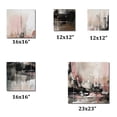 thumbnail image 4 of Designart "Rosy Nocturnal Fluidity I" Minimalism Metal Art Living Room Set, 4 of 5
