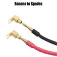 thumbnail image 5 of ZHAOCHENG Adaptador de conector banana a pala chapado en oro de 4 mm, conector de cable de altavoz de alta fidelidad, 4 piezas, 5 of 5
