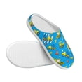 thumbnail image 3 of Lsque Cute Car Cartoon Pattern Womens Comfort Cotton on Scuff With Memory Foam and Anti-skid Sole Slipper-44/45, 3 of 7