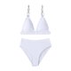 thumbnail image 1 of Traje de baño dividido de dos hombros Sexy sólido con almohadilla en el pecho sin aros Bikini para mujer Fridja nalpqowj59827, 1 of 1
