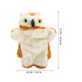 thumbnail image 4 of Marioneta de mano de búho de peluche, marioneta de mano interactiva para contar historias, juguete de marioneta de mano de peluche, 4 of 4