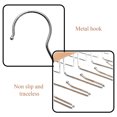 thumbnail image 4 of Perchero para corbatas con ganchos de metal, organizador de corbatas para hombres que ahorra espacio, percha de madera de gran capacidad para corbatas y cinturones para armario, 4 of 5
