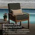 thumbnail image 2 of Zaire Black Essentials Dining Chair Cushion, 2 of 8