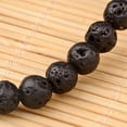 thumbnail image 2 of Pulsera de cuentas de roca volcánica (2 piezas) Pulseras elásticas de cuentas de roca volcánica natural Pulsera elástica de cuentas Juego de pulseras multicapa, 2 of 3