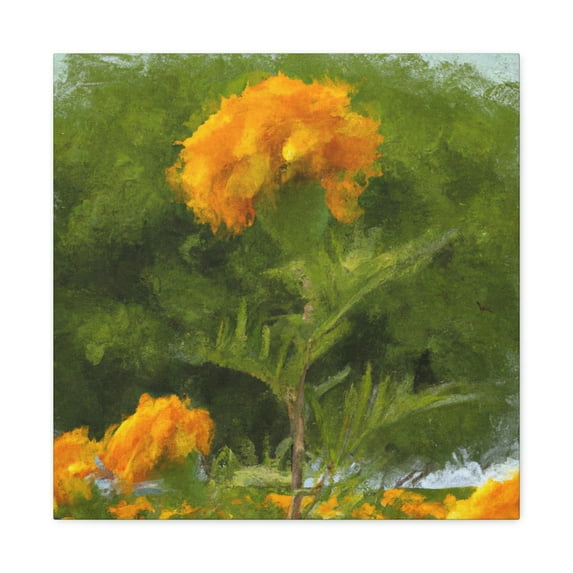 Marigolds of Realism - Canvas
