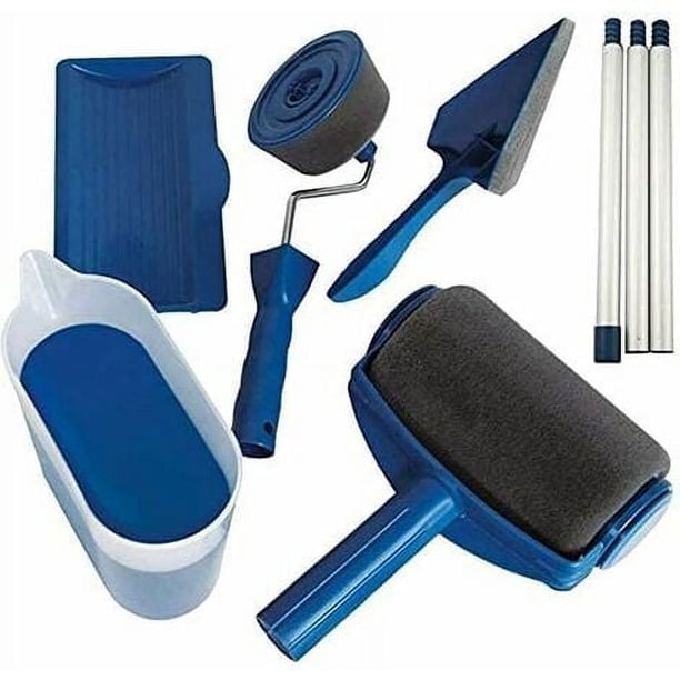Rodillo de pintura antigoteo - Rodillo de pintura para paredes y techos - Rodillo recargable con depósito y varilla retráctil - Accesorios de pintura incluidos. Vhermosa BST3109134