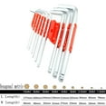 thumbnail image 4 of Auto Tools Hex Ball L Key Hexagonal Wrench Metric Torque Star Key Bit Wrench 18 pcs -, 4 of 4