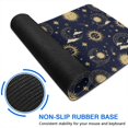 thumbnail image 6 of Long Mouse Pads for Desk,Blue Sun Moon Star Pattern Desk Mats on Top Of Desks, Desk Mouse Pad Extra Large with 3mm Non-Slip Base and Stitched Edge for Gaming,Office,Work,Home 31.5"x11.8", 6 of 6
