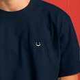 thumbnail image 5 of Dalix Lil Smile Heavy Cotton Short Sleeve Summer Tee Mens in Navy L Large, 5 of 5