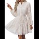 thumbnail image 3 of Vestidos de Otoño 2025 de Larga para Mujer, Minivestido Informal de Corte A con Botones y Cinturón, para Otoño e Invierno. Albaricoque L, 3 of 10