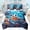 Blue Turtle, variant on Erosebridal Ocean Turtles Twin Bedding Sets 7-Piece For Kids,Cartoon Marine Animal Bedding Comforter Set For Boys Girls,Microfiber Bedroom Decor