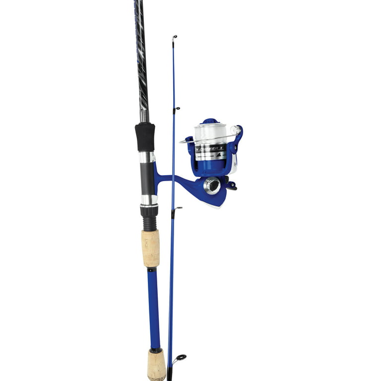 Okuma Fin-Chaser Spin Fishing Rod and Reel Combo, 2 Piece, 6'6 