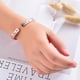 thumbnail image 3 of Elegante pulsera austriaca abierta con cadena de mano, joyería para mujer, regalo Oro rosa, 3 of 5