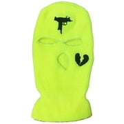 3 Hole Uzi Balaclava Knitted Full Face Cover Ski Mask Winter Windproof Neck Warmer Thermal Cycling for Men Women