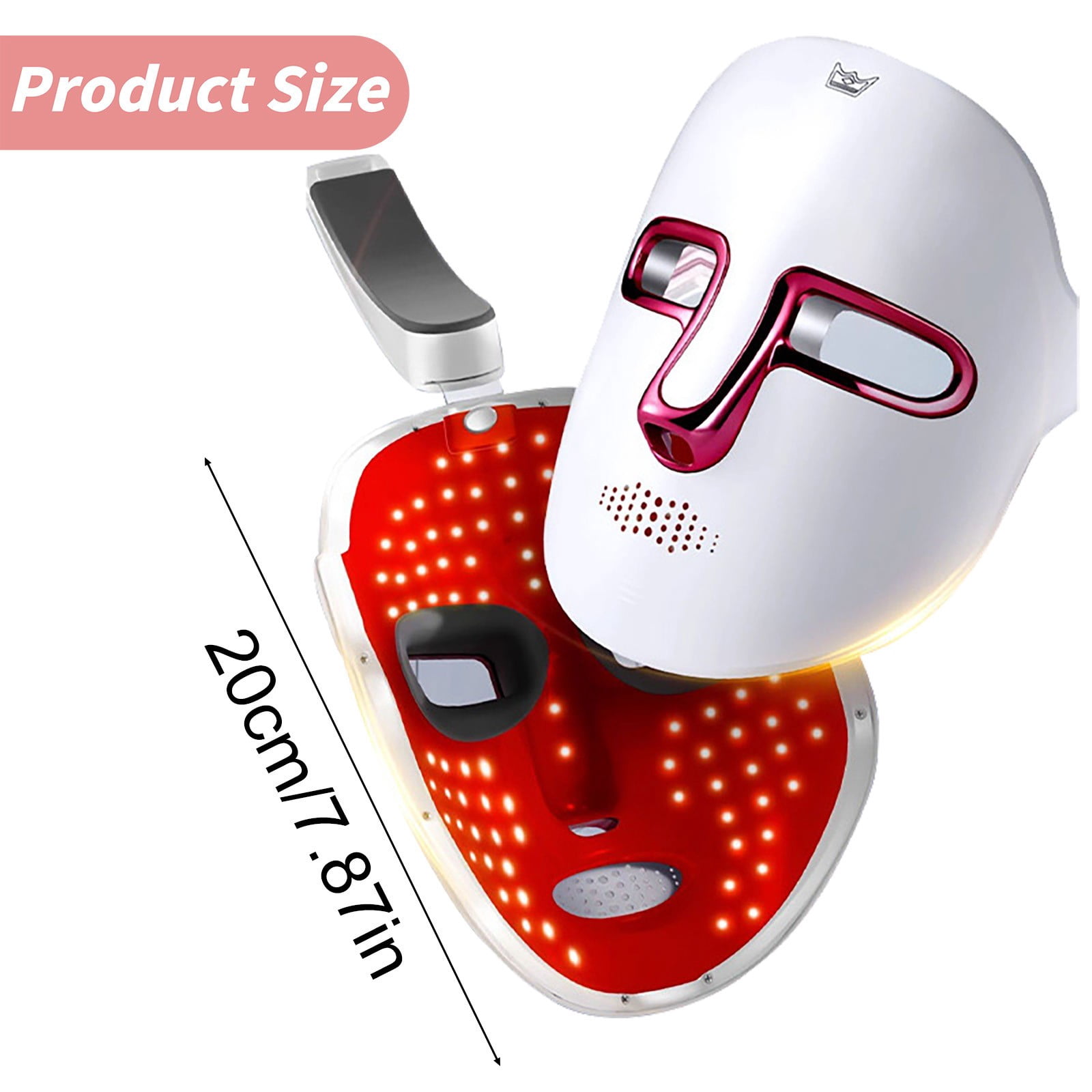 LED Face Mask Light Therapy Seven Color Red Light Therapy for Face and Blue Light Facial Infrared Light Therapy Device for Home Use