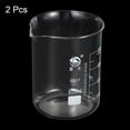 thumbnail image 3 of Uxcell 800ml Low Form Glass Beaker 3.3 Borosilicate Graduated Lab Measuring Cups 2 Pack, 3 of 5