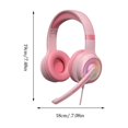 thumbnail image 3 of Wired Gaming Headset with Microphone, Dynamic RGB Light , Soft earcups, 3.5mm jack connection, Passive noise canceling, Plug-and-play on PC, PS4, PS5, and Xbox, 3 of 9
